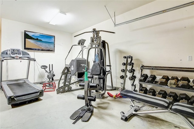 view of workout room