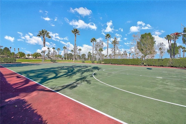 view of basketball court