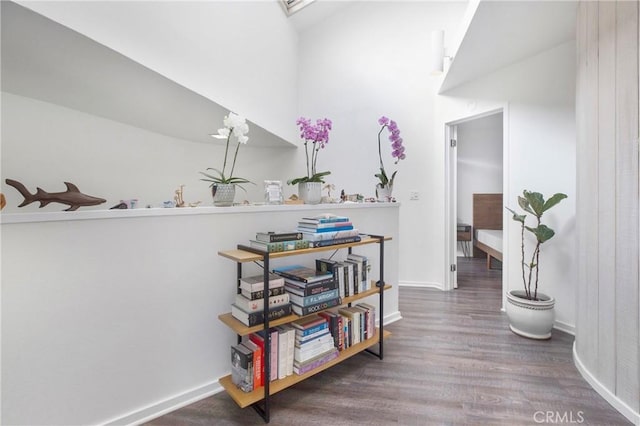 253 Fairview St, Laguna Beach, CA 92651 - corridor with baseboards and wood finished floors