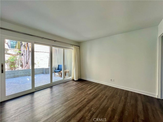 253 Fairview St, Laguna Beach, CA 92651 - spare room with baseboards and dark wood-style floors