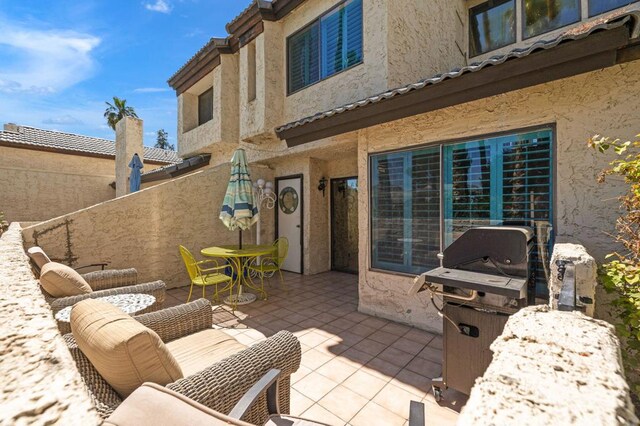 view of patio / terrace featuring area for grilling