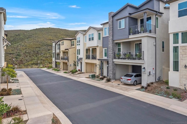 view of street featuring a mountain view