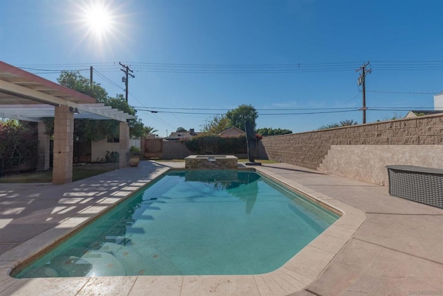 view of pool with a patio area