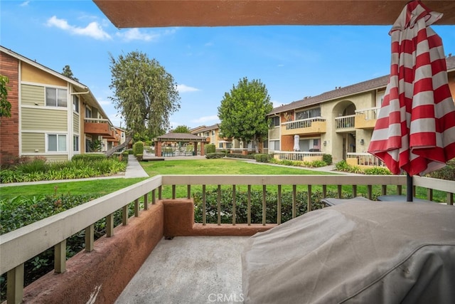 balcony with grilling area