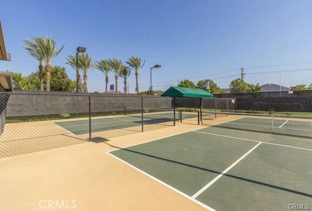 view of sport court