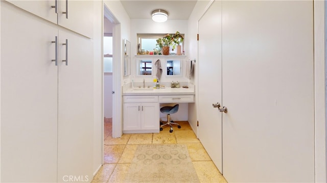 bathroom featuring vanity