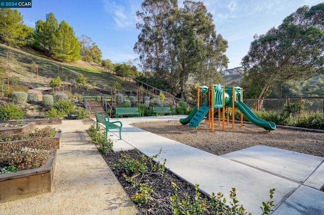 view of jungle gym