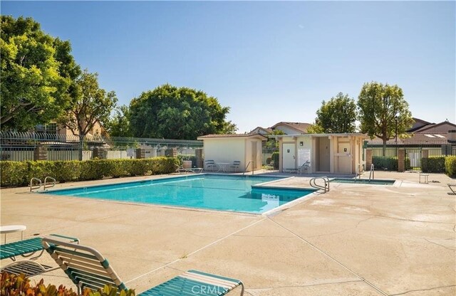 view of pool with a patio area