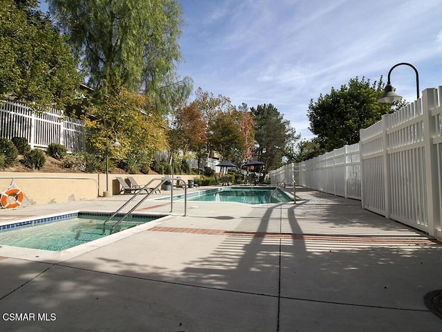 view of pool with a patio