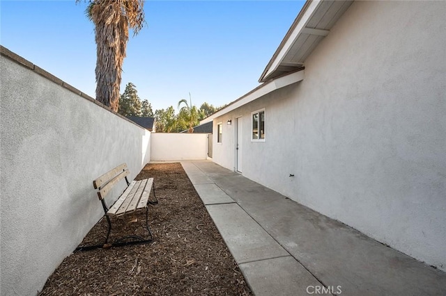 exterior space featuring a patio area