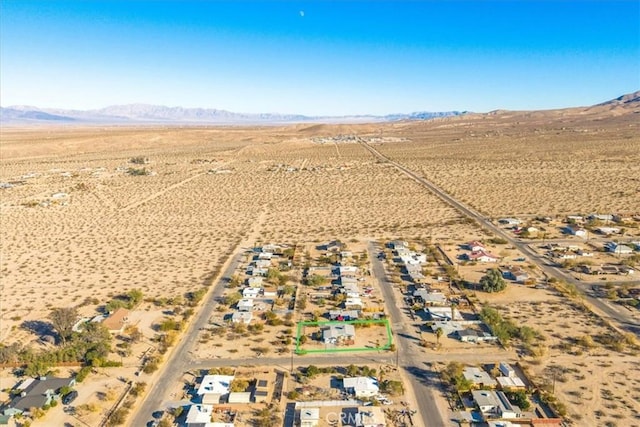 aerial view featuring a mountain view