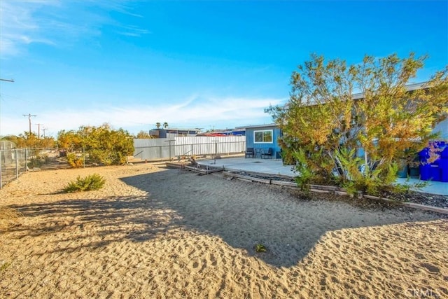 view of yard with a patio