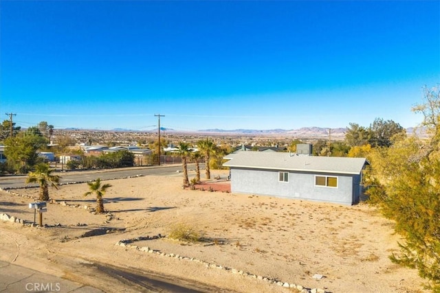 exterior space with a mountain view