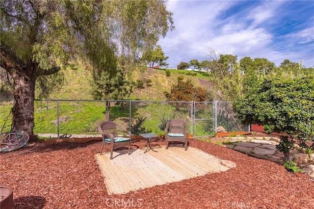 view of yard featuring a patio area