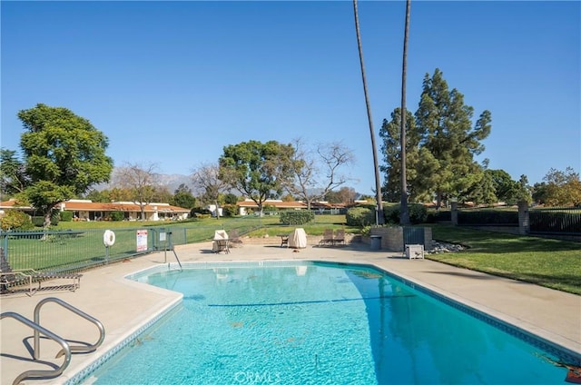 view of pool with a patio area