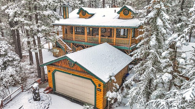 view of front of house featuring a garage