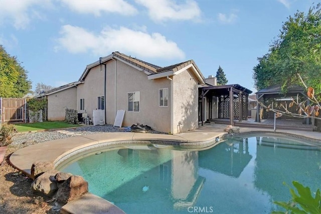 view of pool featuring a gazebo and a patio area