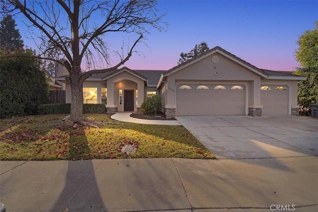 ranch-style house with a garage