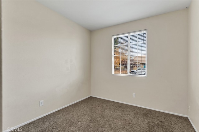 unfurnished room with carpet flooring