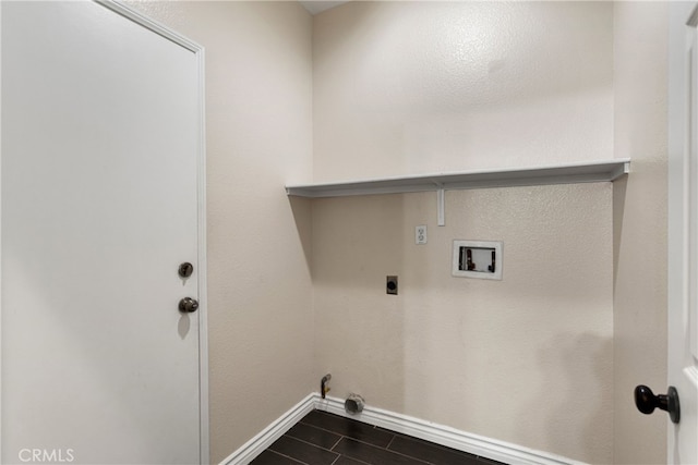 laundry area with hookup for a washing machine and electric dryer hookup