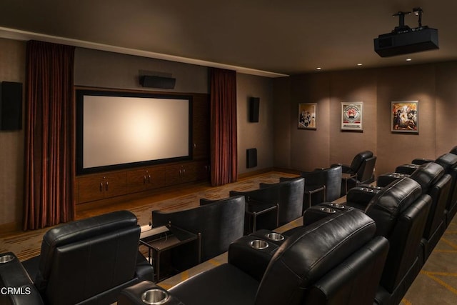 view of home theater room