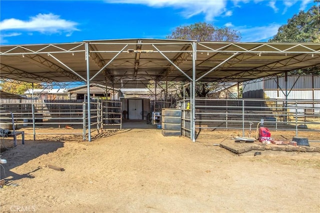 view of stable