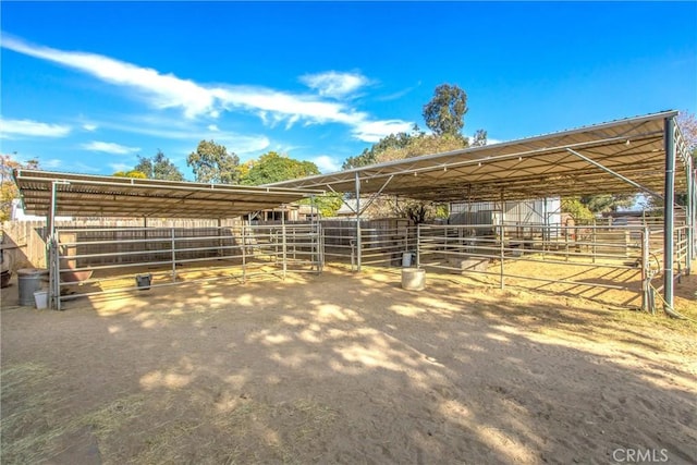 view of stable