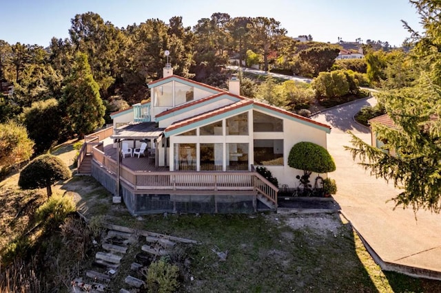 birds eye view of property