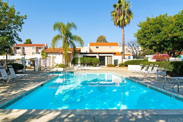 view of pool with a patio