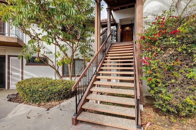 view of stairway