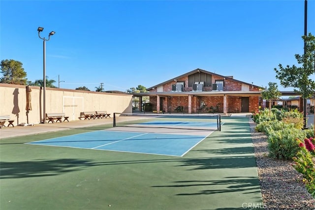 view of sport court with basketball court