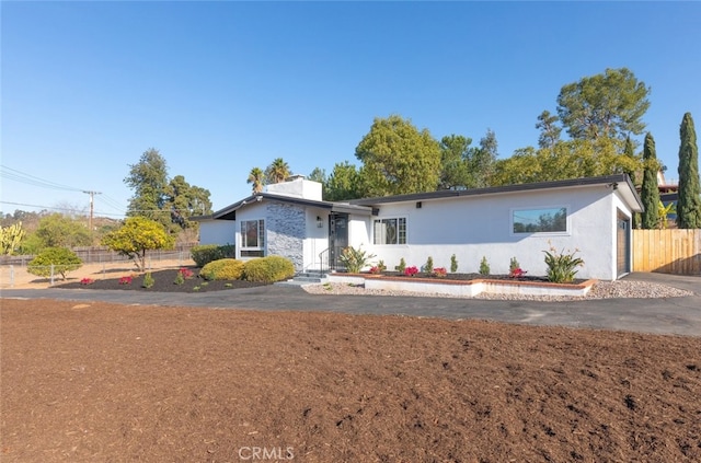 view of ranch-style home