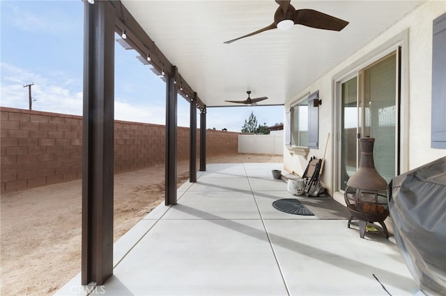 view of patio / terrace featuring area for grilling