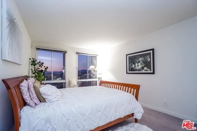 bedroom with carpet flooring