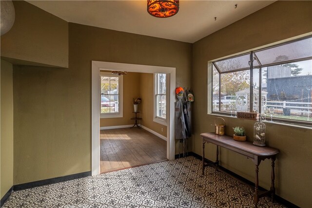 foyer entrance featuring light hardwood / wood-style flooring