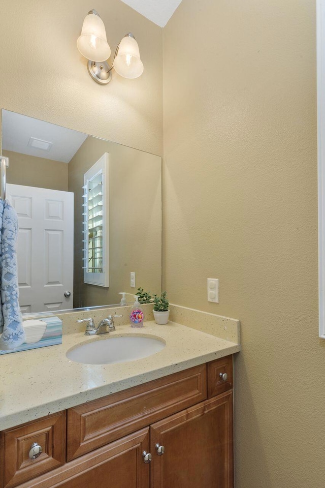 bathroom with vanity