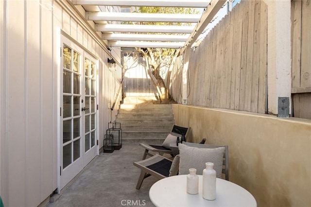 view of patio / terrace with french doors