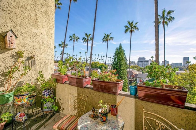 view of balcony