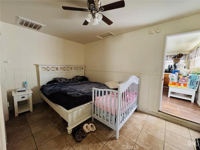 7805 Panama Rd, Lamont, CA 93241 - bedroom featuring tile patterned floors and ceiling fan