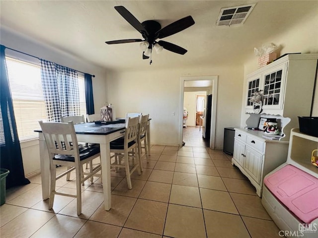 7805 Panama Rd, Lamont, CA 93241 - tiled dining area with ceiling fan