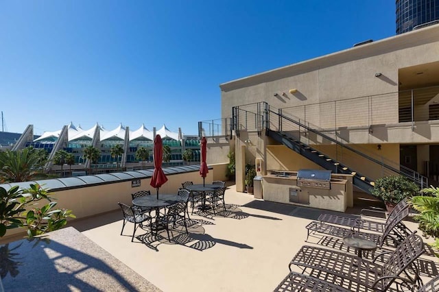 view of patio / terrace featuring area for grilling