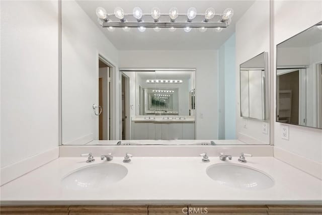 bathroom with vanity