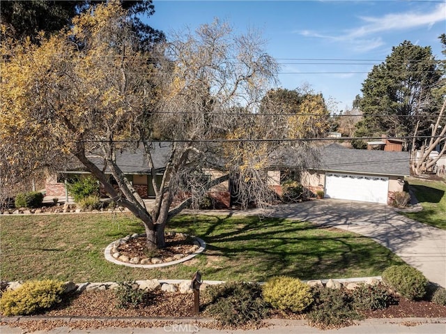 view of front of property with a front lawn