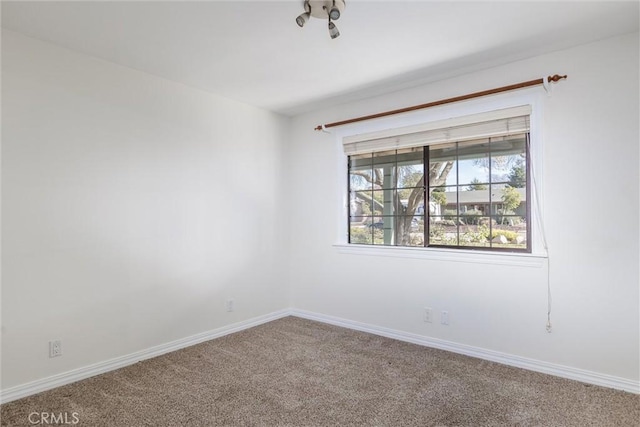 view of carpeted empty room