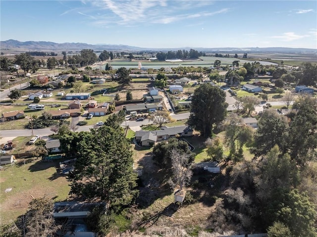 bird's eye view featuring a mountain view