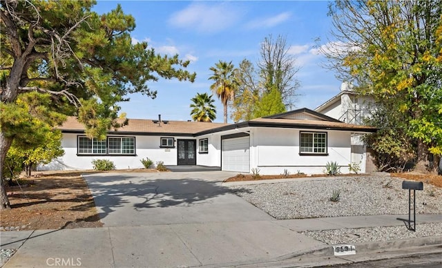 ranch-style house with a garage