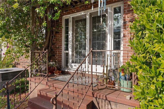 view of patio featuring central air condition unit