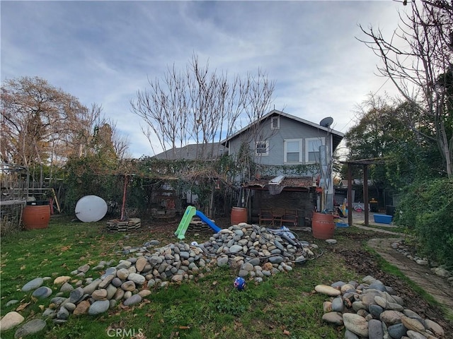 view of rear view of property