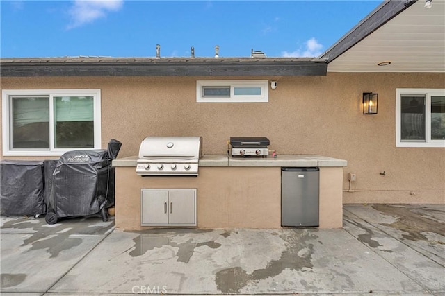 view of patio / terrace featuring area for grilling and grilling area