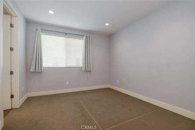 view of carpeted empty room